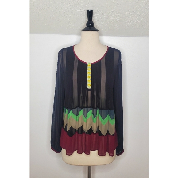 Anthroplogie Sela Peasant Blouse - Picture 2 of 8